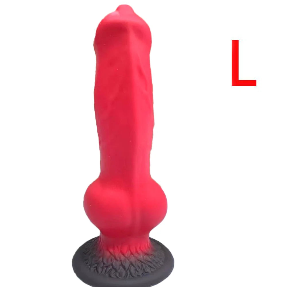 Large Animal-Style Dildo & Anal Plug with Suction Cup