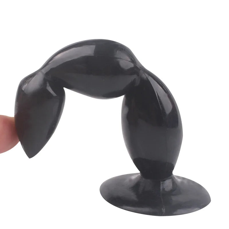 Soft Suction-Base Beaded Anal Plug