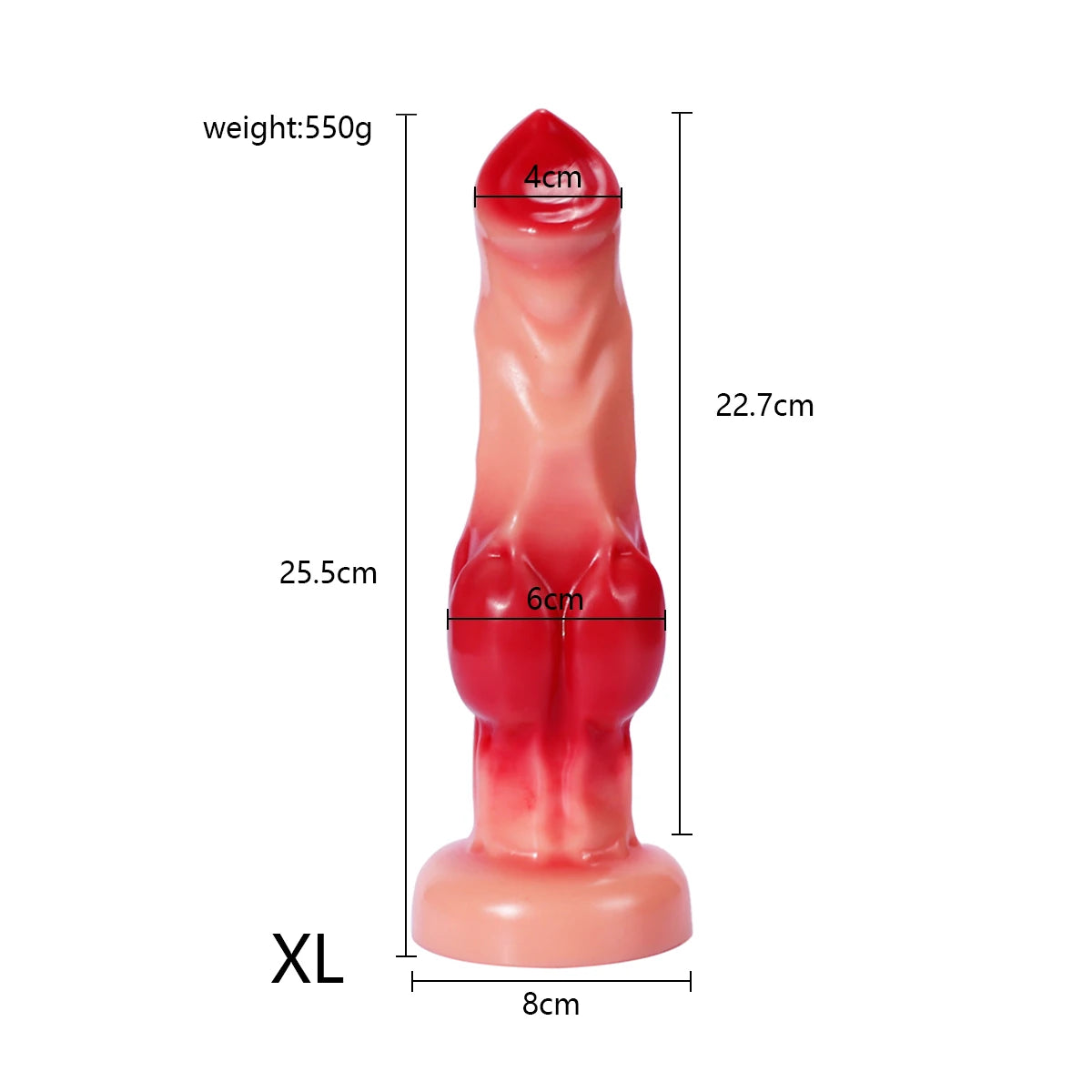 Large Animal-Style Dildo & Anal Plug