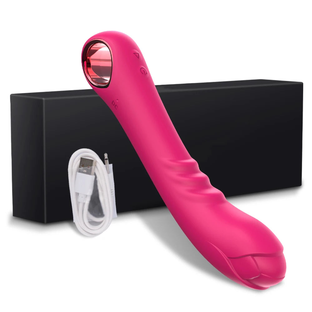 Rose Vibrator Wand with 10 Vibration Modes