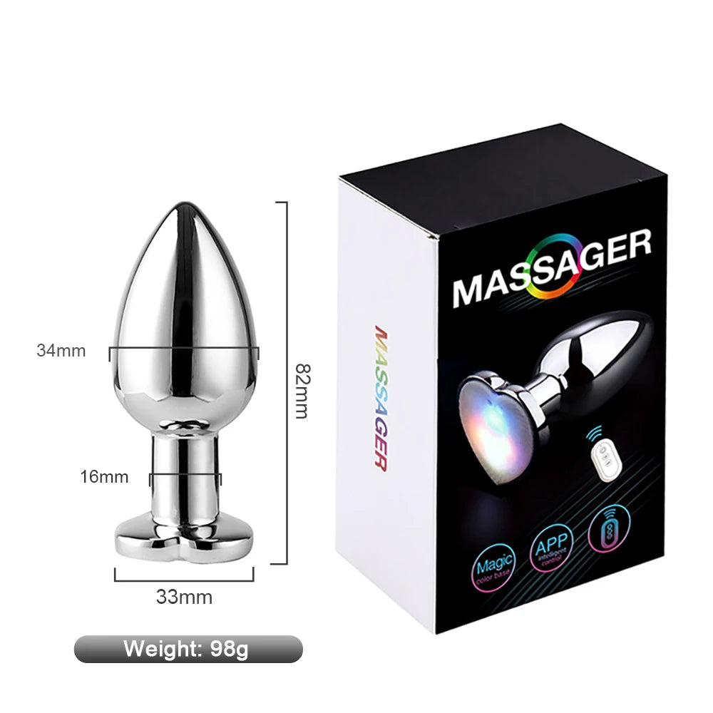 App-Controlled Backlit Vibrating Anal Plug
