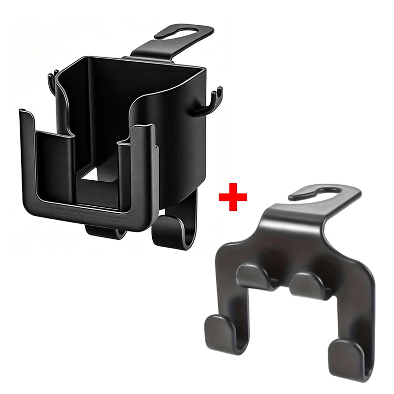2-Pack Backseat Car Organizer with Cup Holder & Phone Mount