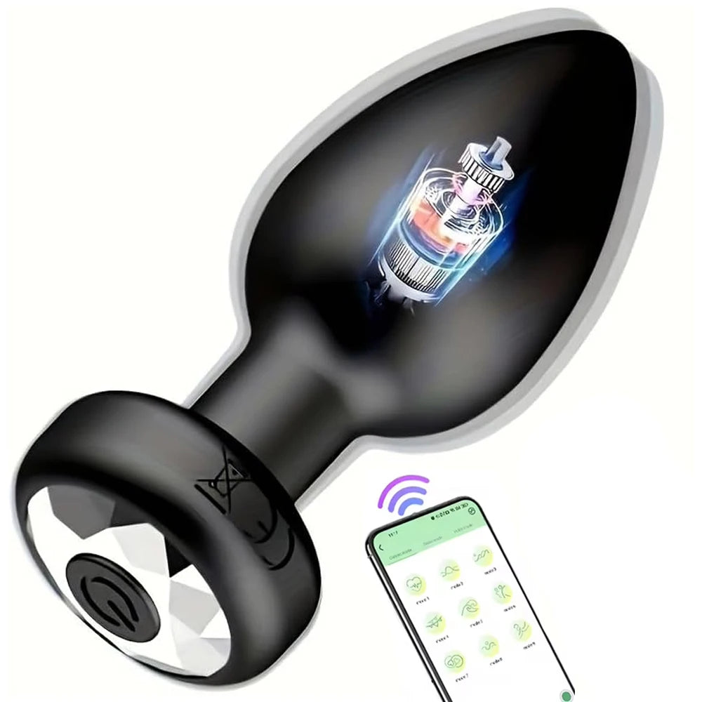 App & Remote-Control Vibrating Anal Plug – 10 Modes