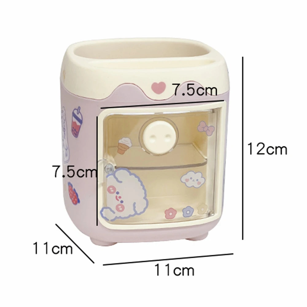 Kawaii Cartoon Desktop Pen Holder Organizer