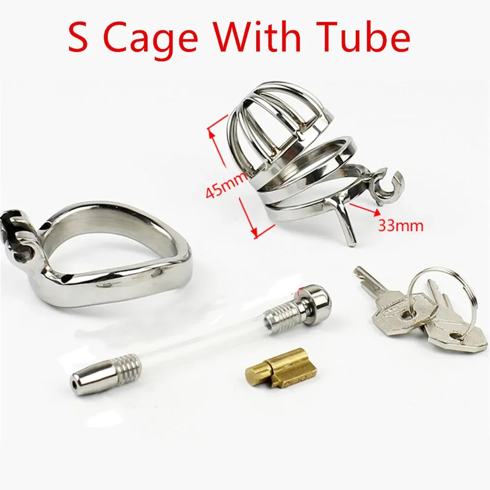Lockable Stainless Steel Chastity Cage