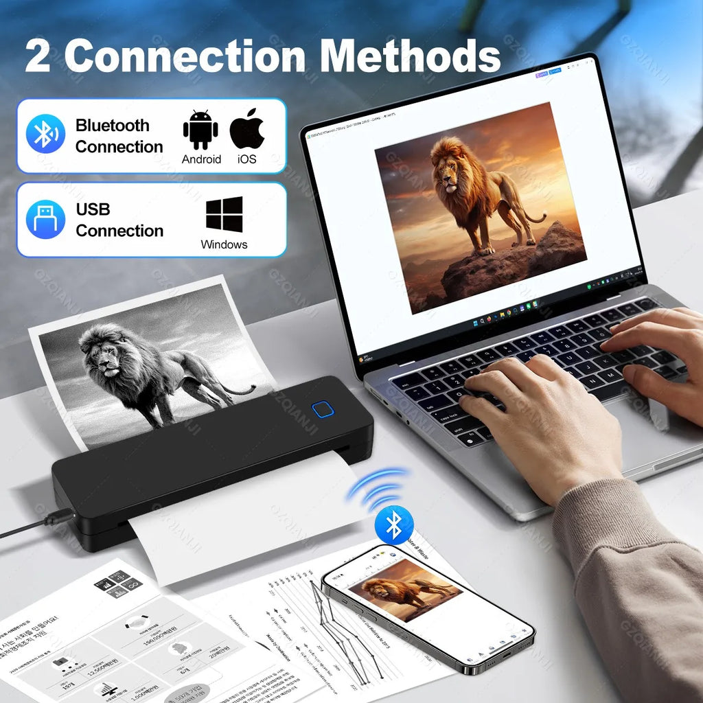 Portable A4 Bluetooth Thermal Printer