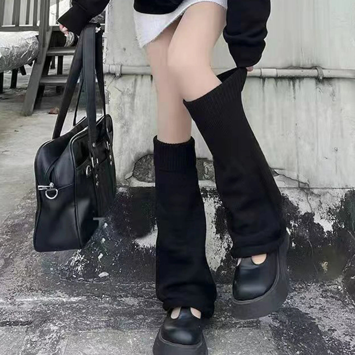 Kawaii Knitted Lolita Y2K Leg Warmers