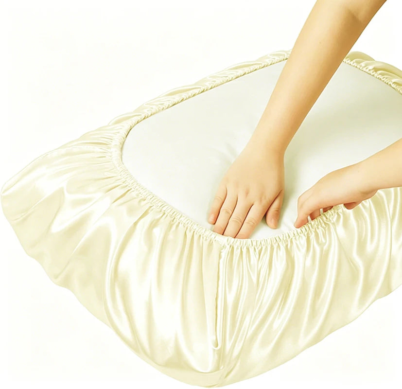 Satin Decorative Pillowcase with Elastic Band