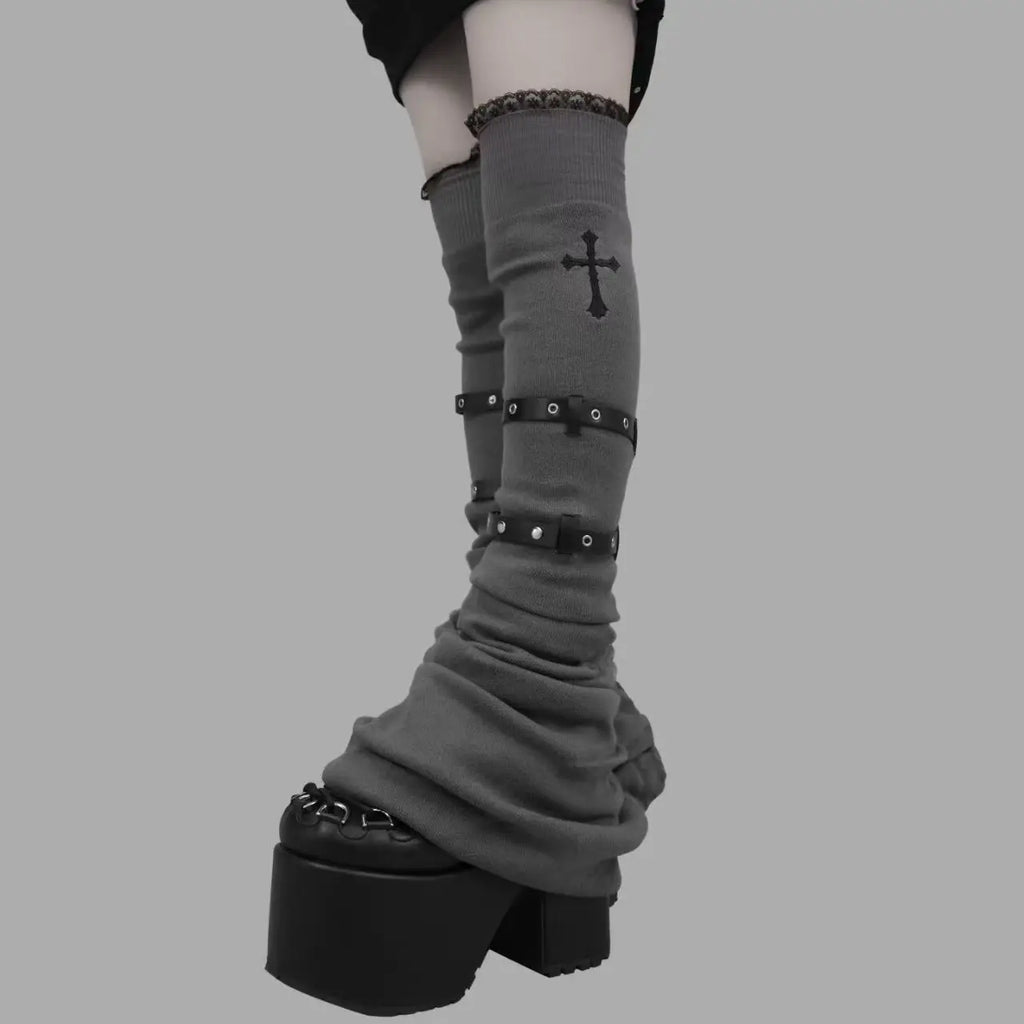 Vintage JK Knee-High Y2K Leg Warmers