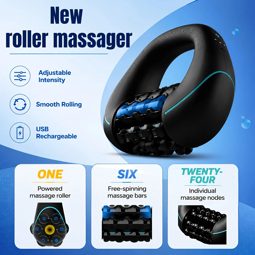 Rechargeable Handheld Roller Body Massager