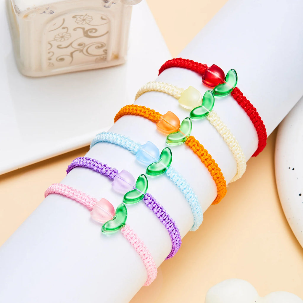 Colorful Flower Friendship Bracelet