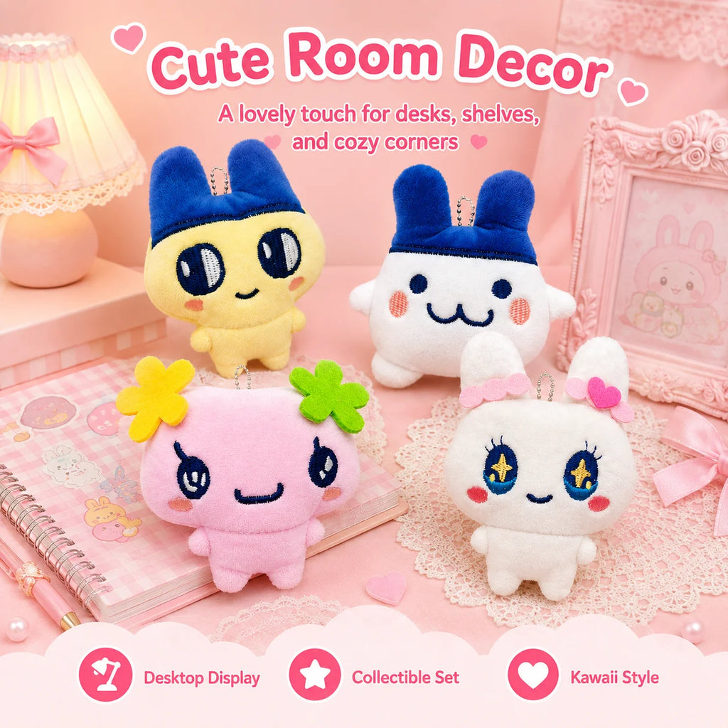 Tamagotchi Mametchi Plush Keychain