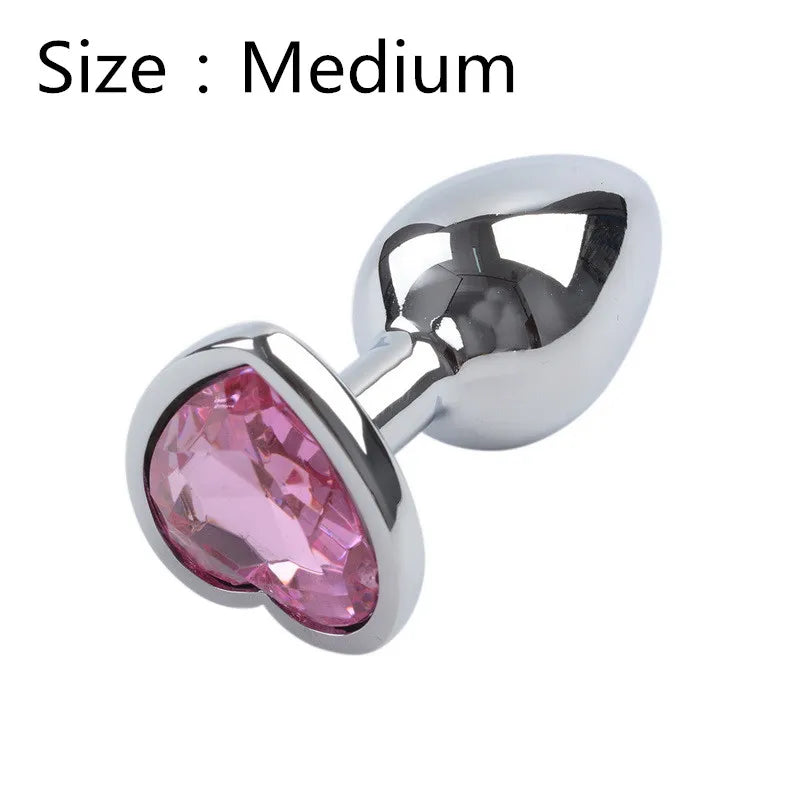 Beginner Stainless Steel Crystal Anal Plug