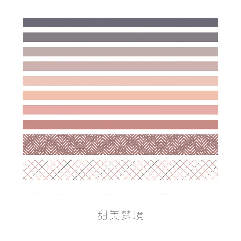 10-Roll Kawaii Washi Tape Set