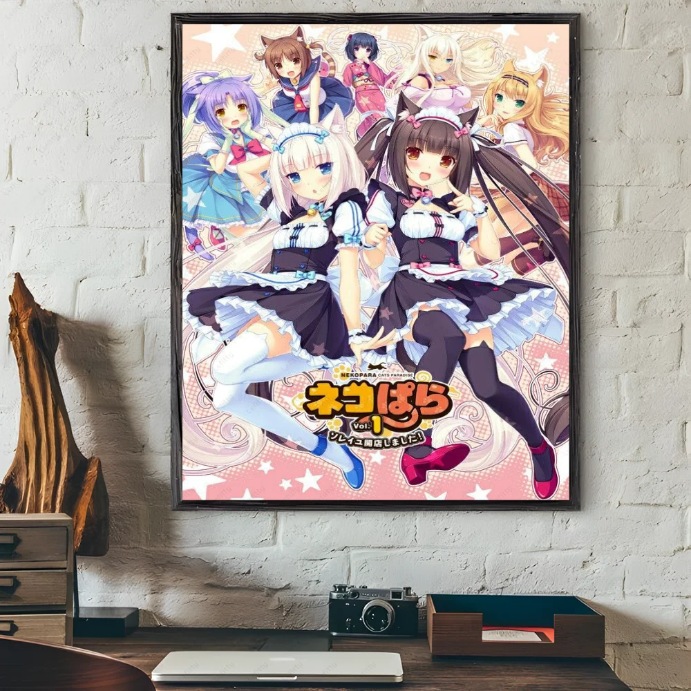 Nekopara Kawaii Girl Waterproof Wall Poster