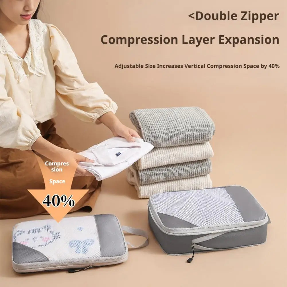 3-Piece Travel Compression Packing Cube Set