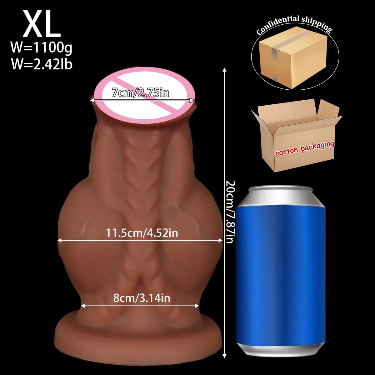 Large Silicone Horse-Shaped Dildo with Suction Cup