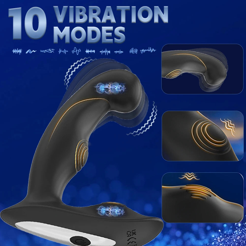 Remote-Control Vibrating Anal Plug – 10 Modes