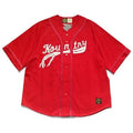 KAPITAL Hirata and Hongri Casual Bone Embroidery Letter Loose Baseball Short Sleeved Shirt for Men Japan Style
