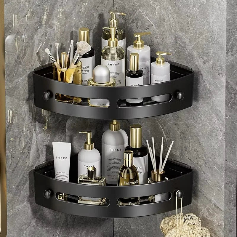 Bathroom Shelf for Shower Wall Mounted Shampoo Bottle Orangizer Shower Corner Rack Storage Punch-free Bathroom Accessories