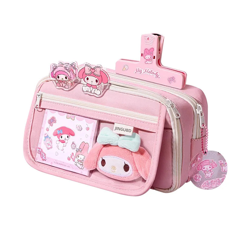 Kawaii Waterproof Large-Capacity Pencil Case DIY Set