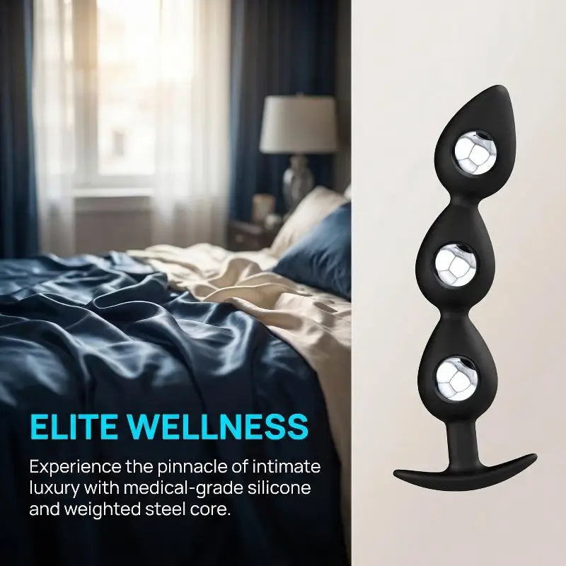 Wearable Anal Plug with Internal Steel Balls