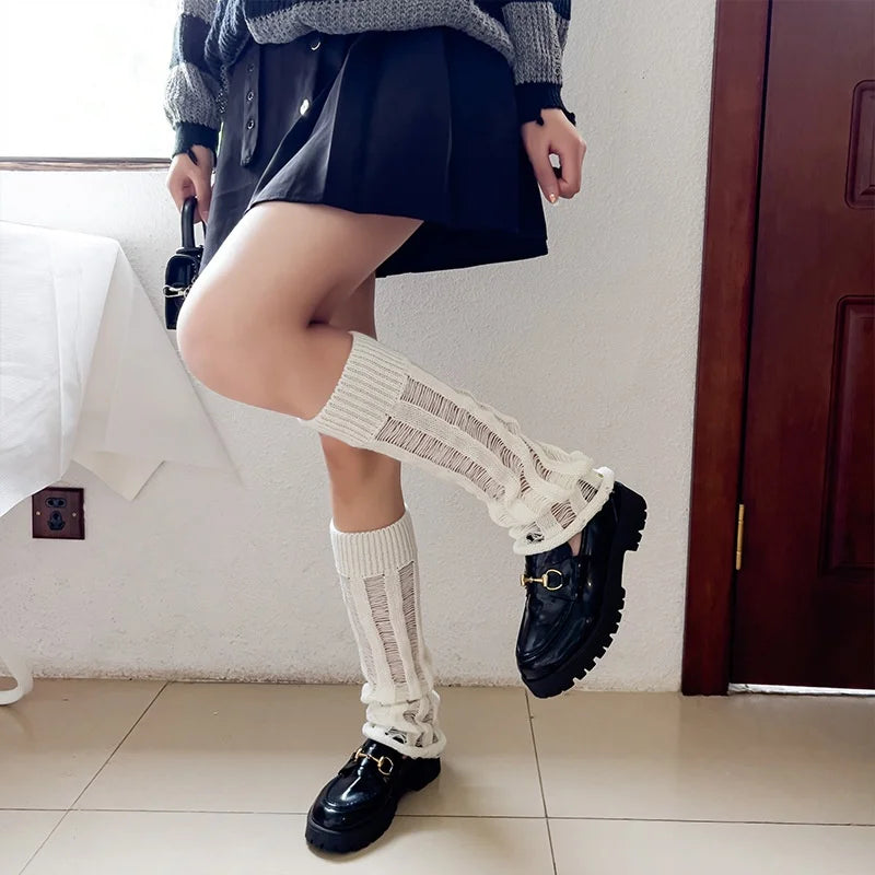 Gothic Flared Y2K Slouch Leg Warmers