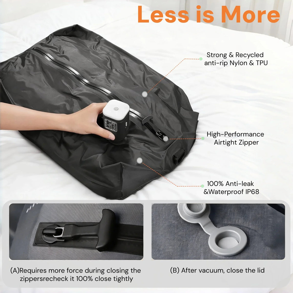 Travel Compression Storage Cubes for Clothes