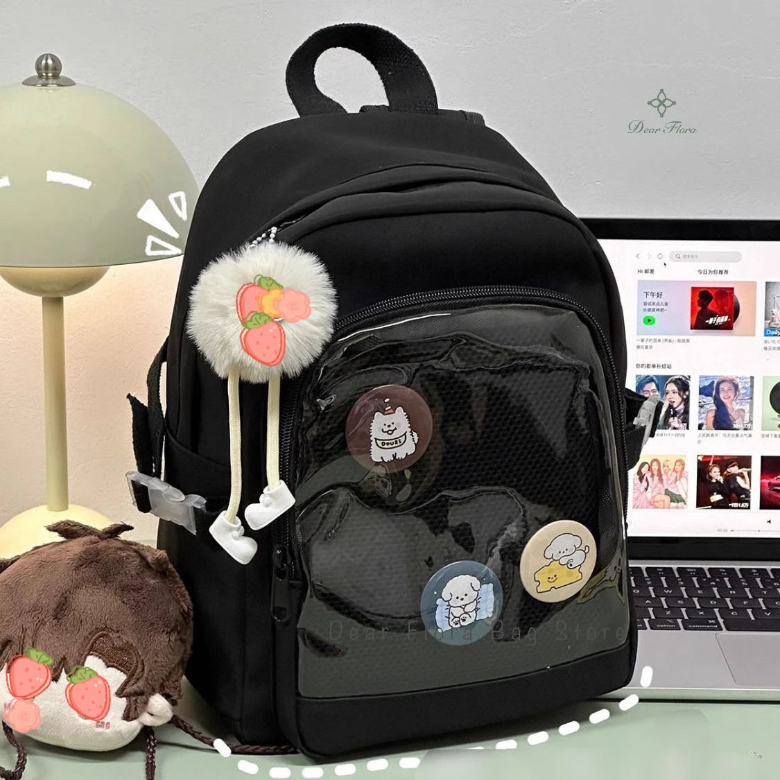 Y2K Mini Transparent Ita Backpack