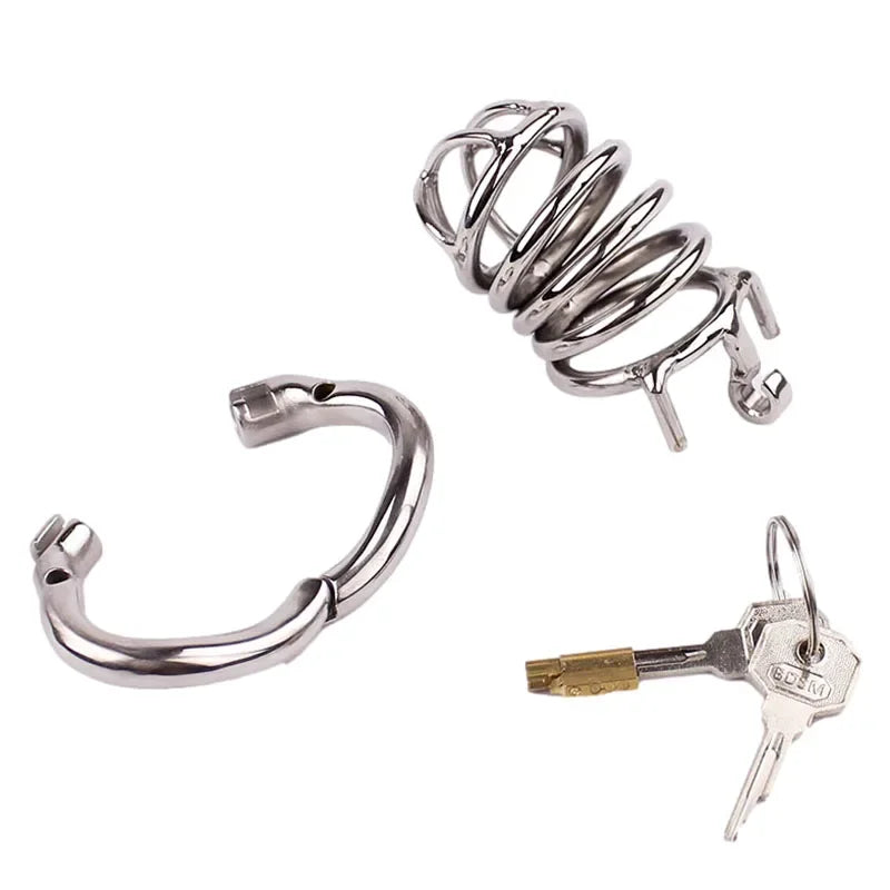 Stainless Steel Locking Chastity Cage