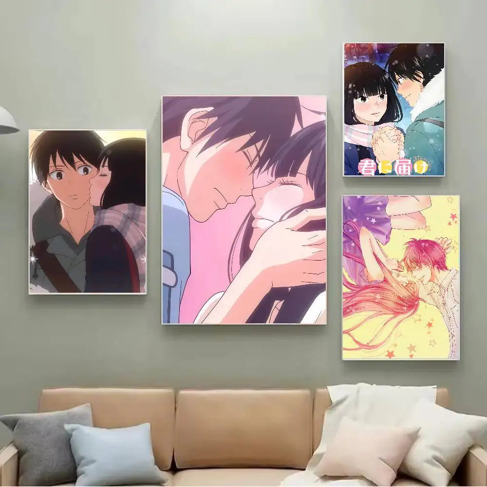Kimi Ni Todoke Self-Adhesive Waterproof Manga Poster