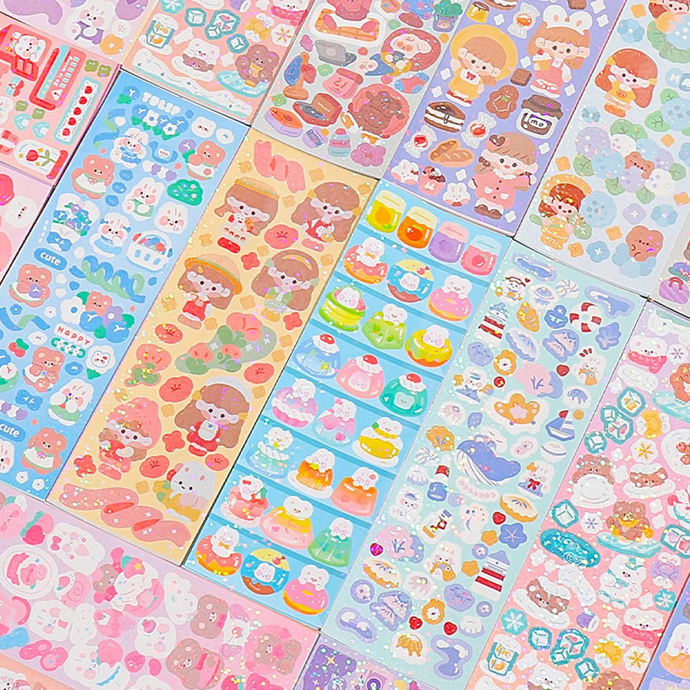 Kawaii Paper Stickers for Journals & Scrapbooks