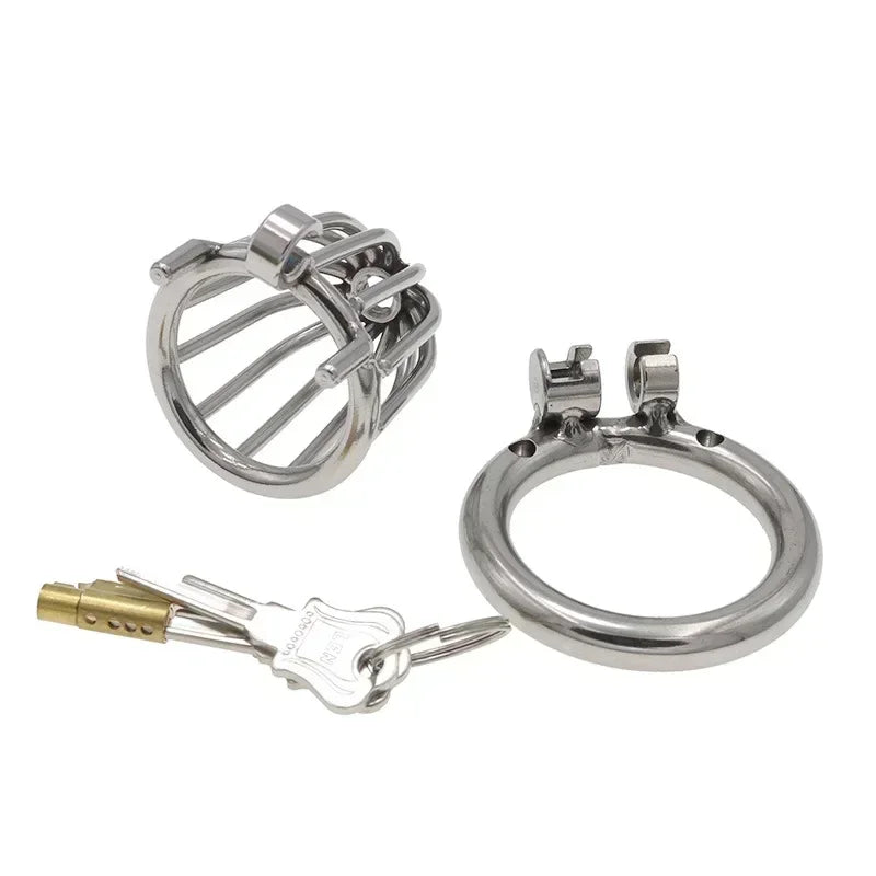 Stainless Steel Locking Chastity Cage
