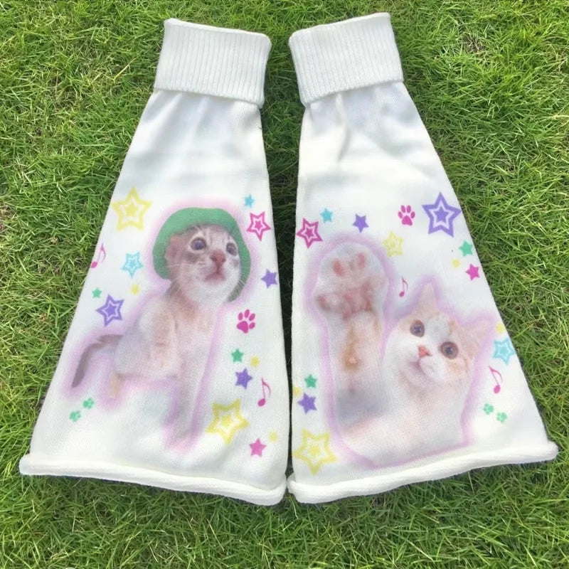 Kawaii Cat Knit Lolita Leg Warmers