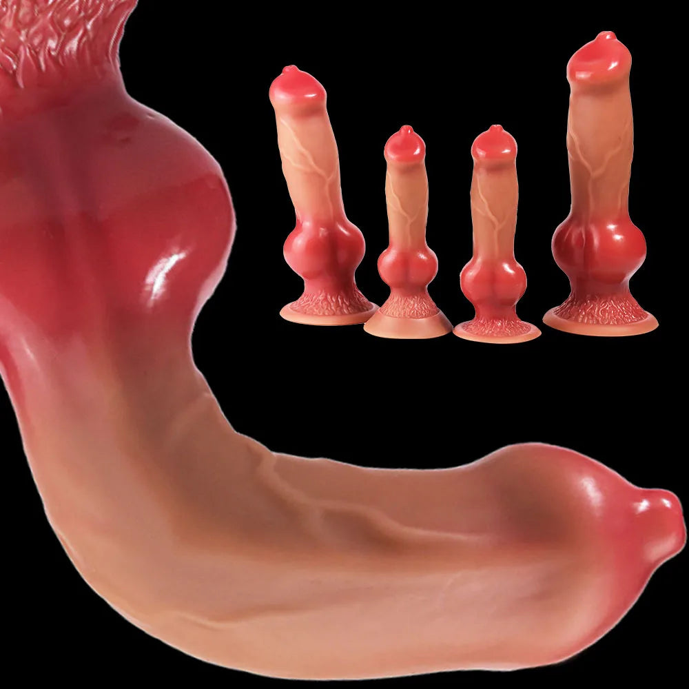 Dog Dildo/Huge Dildo Animal Realistic Penis with Suction Cup Big Butt Plug Giant Monster Cock Dick Adults Supplies for Men Women