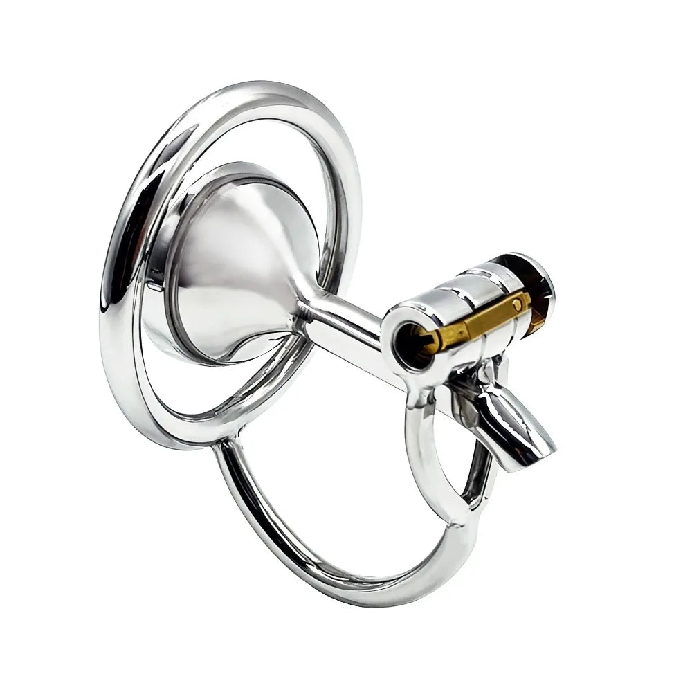 Reverse-Style Stainless Steel Chastity Cage