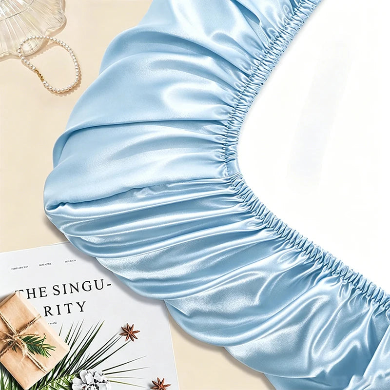Satin Decorative Pillowcase with Elastic Band