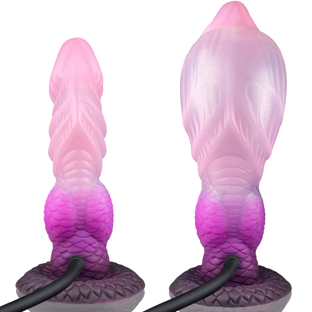 Inflatable Monster Dildo for Couples Anal Butt Plug with Tail Animal Penis Fantasy Dog Knot Adult Sex Toy for Men And Women
