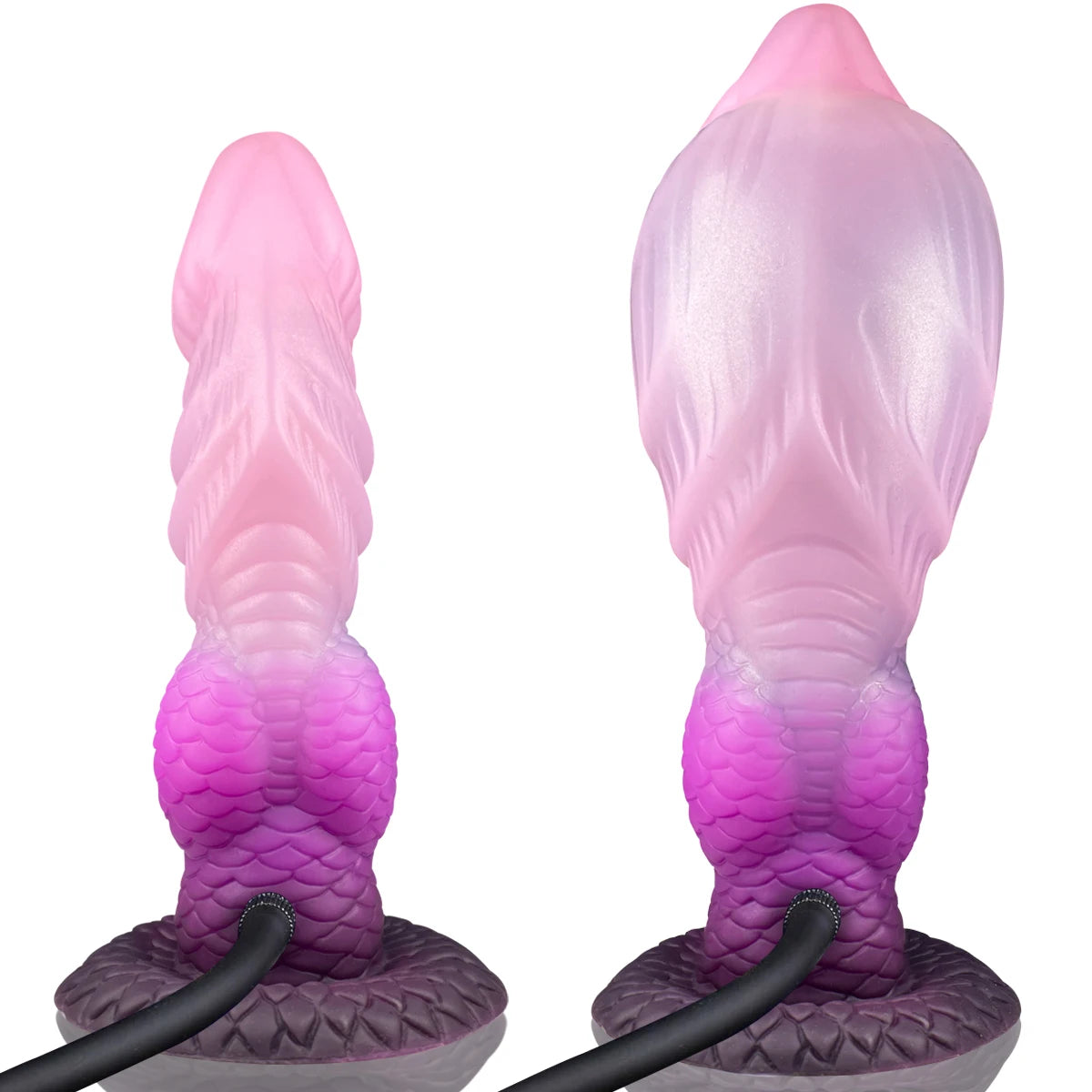 Inflatable Monster Dildo for Couples Anal Butt Plug with Tail Animal Penis Fantasy Dog Knot Adult Sex Toy for Men And Women