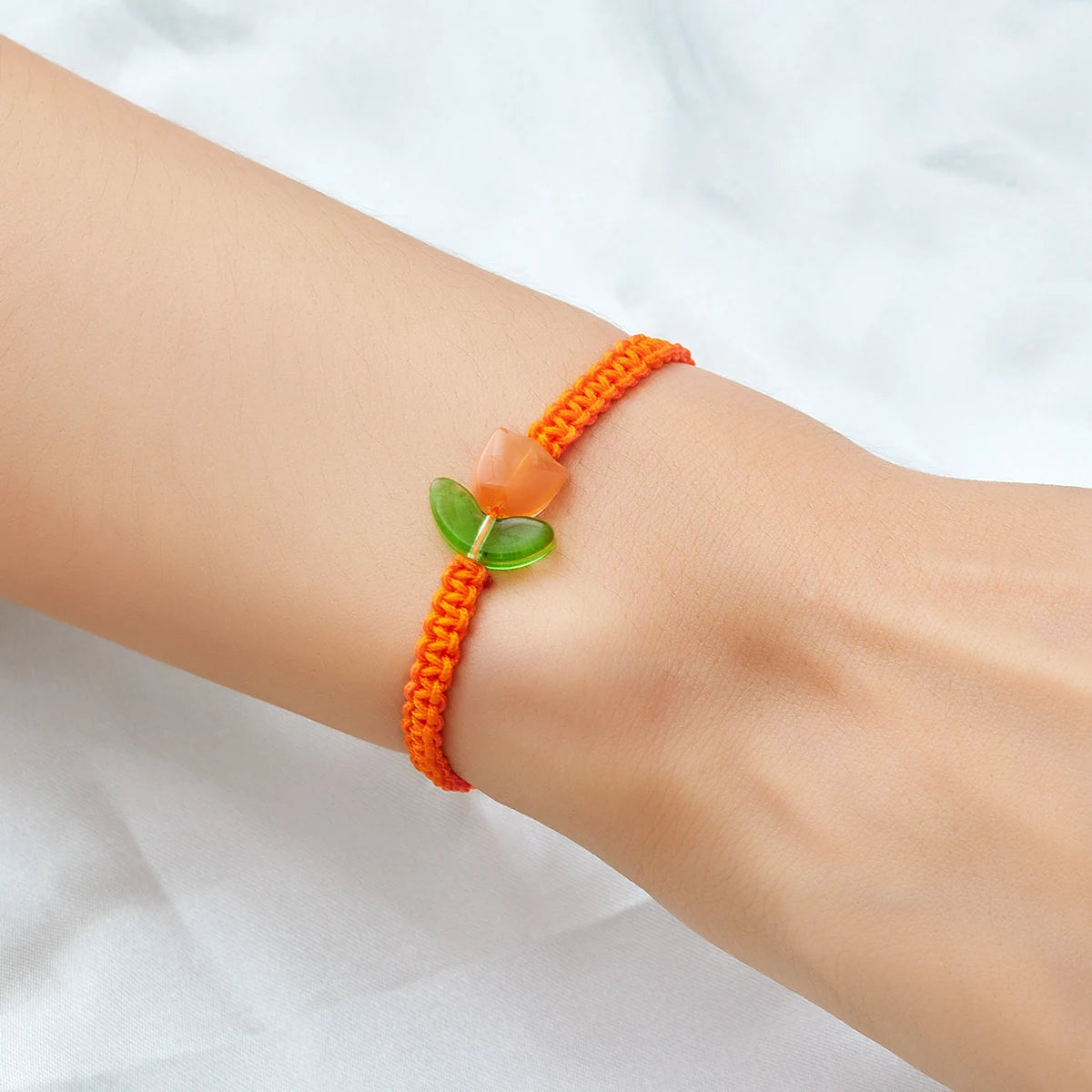 Colorful Flower Friendship Bracelet