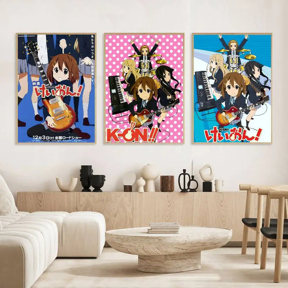 K-ON! Kawaii Girl Waterproof Wall Poster