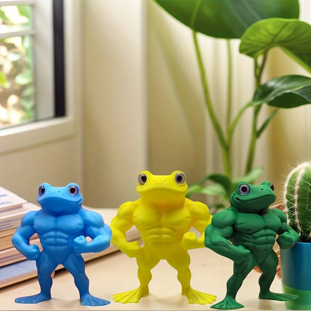 Stylish Frog Figurine - For Home & Office Decor, Ornaments, Birthday Party Gifts, and More, Festive Decoration,Plastic