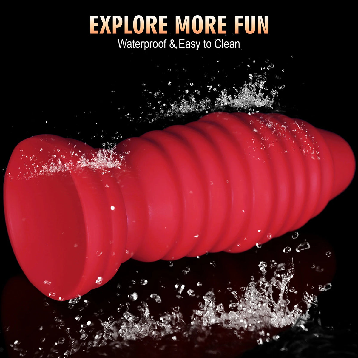 Rotating Bolt-Style Silicone Anal Plug