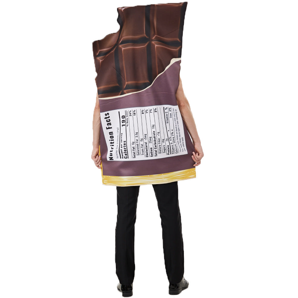 Halloween party costume Peanut butter chocolate bar cosplay couple costume onesie fun costume