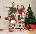 2022 Amazon cross-border new letter striped Christmas parent-child clothes printed home clothes pajamas