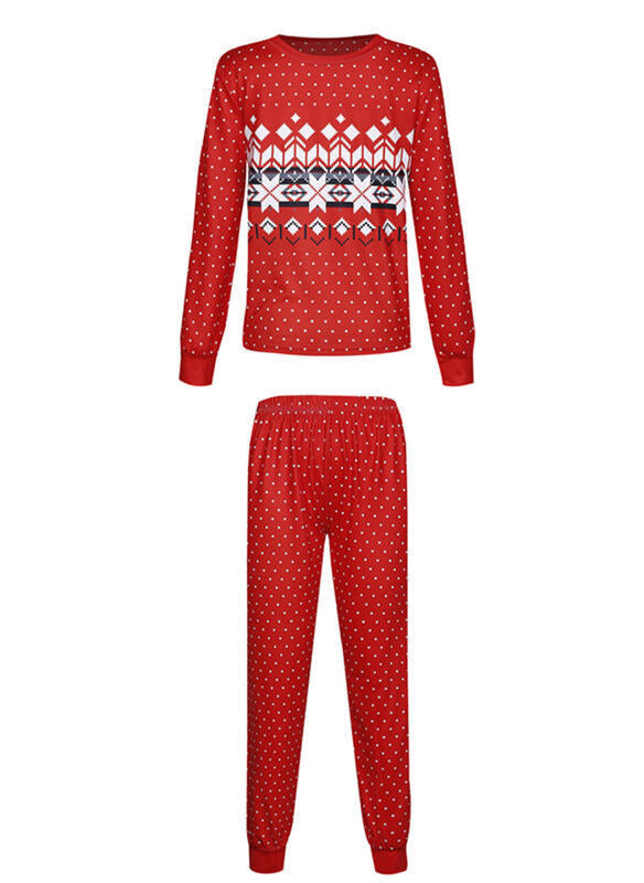 European and American Christmas printed pajama set